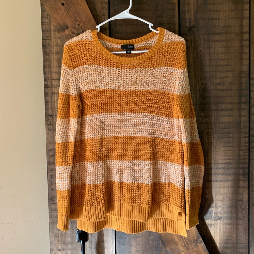 Mustard striped sweater